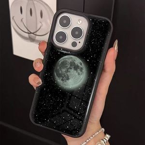 Funda Protectora de Silicona TPU Personalizada con Diseño de Luna Espacial, Apta para iPhone 11/12/13/14/15 Pro Max, Sublimable - Product Image 2