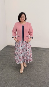 Factory Wholesale Turkey Women Office Dress Africa Clothes Plus Size Print Church 2 Pieces Suits Dresses for Women - Product Image 3