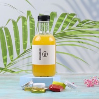 Offre Spéciale 500ml 16oz Bouteille en verre avec Bouchon en aluminium Pour Thé au lait de Jus de Café