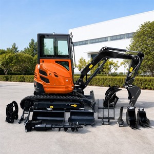 Envío Gratis, Mini Excavadora China EPA/EURO 5 con Motor Kubota, Excavadora de 1, 1.7, 2 y 3.5 Toneladas con Cabina, Mini Excavadora en Venta - Product Image 4