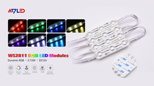 Module LED ADLED 2026 3 Flash IP68 WS2811 RGBIC 12V 0.72W Garantie 5 ans Lumières de magasin et de Noël en extérieur - Product Image 3