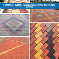 Dalles et briques perméables en béton 1020 cm, dalles de pavage colorées pour routes municipales et surfaces au sol