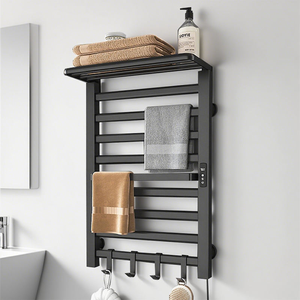Calentador de Toallas Inteligente de Aleación de Aluminio para Baños Domésticos - Eléctrico Termostático con Control por Teléfono, Instalación sin Taladro, Almacenamiento - Product Image 3