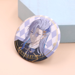 New Laser Màu Sắc Rực Rỡ Trở Lại Tinplate Huy Hiệu Biểu Tượng Tùy Chỉnh In Ấn Kim Loại Huy Hiệu Tin Tinplate Từ Pin Huy Hiệu Cho Khuyến Mãi - Product Image 5