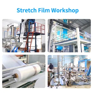 Factory Price Transparent LLDPE Pallet Stretch Film Plastic Polyethylene Film Plastic Lldpe Wrapping Strech Film For Packaging