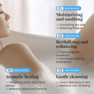 KORMESIC - Set de Bombas de Baño con Fragancia Vegetal de Marca Privada OEM, Bolas de Sal de Baño con Flores Secas, Fragancia Duradera, Burbujas de Lujo - Product Image 2