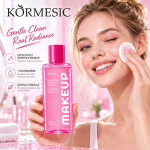 Démaquillant éclaircissant KORMESIC Private Label OEM 160ml pour peaux ternes avec de la niacinamide, nettoyage doux, eau rafraîchissante - Product Image 2
