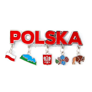 Imán de nevera de <span class=keywords><strong>esmalte</strong></span> con diseño de hombre delantero de la Tierra Alta polaca, imán de nevera personalizado de bailarín folclórico bávaro, recuerdo metálico al por mayor - Product Image 6