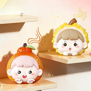 Figura Sorpresa de PVC Mischievous Bag Aroma Orchard, 45 mm, Cabezas de Frutas de Dibujos Animados, Decoración de Escritorio, Juguete Unisex - Product Image 3