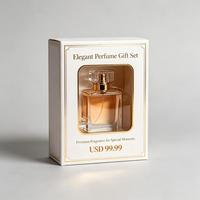 Boîte à parfum en papier pliable personnalisée, emballage cosmétique de luxe pour flacon de parfum de 30 ml et 50 ml