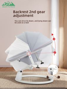 Fauteuil inclinable pour enfants Wayon MEGOP réglable avec auvent et décoration étoile lune, siège rose pour chambre d'enfant - Product Image 6