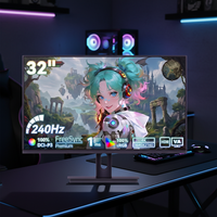 Moniteur VA 23,8 27 32 pouces, best-seller, 165 Hz, temps de réponse de 1 ms, 1080p Full HD, sans cadre, moniteur LED pour ordinateur de bureau