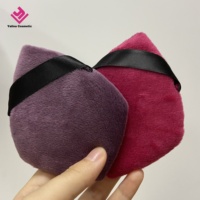 Poudre de velours en forme de diamant, Mini-éponge de maquillage pour le visage, cosmétiques, coton doux