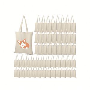 Sac fourre-tout en toile écologique personnalisé tendance, grande capacité, sac de shopping en coton recyclé, vente chaude - Product Image 5