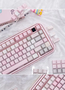 Teclas PBT <span class=keywords><strong>Utopia</strong></span> para Chicas, Sublimación de Cinco Lados, Perfil Cherry, 132 Teclas, DIY, Compatible con Interruptores Mx, Teclado Mecánico - Product Image 4