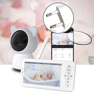 5 Inch 1080P Bé Màn Hình Với Máy Ảnh Nhiệt Độ Chuyển Động Âm Thanh Cảnh Báo Tầm Nhìn Ban Đêm Âm Thanh Không Dây <span class=keywords><strong>Wifi</strong></span> Bé Màn Hình Với Ứng Dụng - Product Image 5