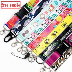 Factory Wholesale Custom Sublimation Polyester Lanyard <b>Anime</b> <b>Keychain</b> Lanyard with Logo - Product Image 1
