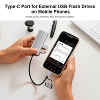 Hub USB 3.0 Justlink 4 en 2, double HDMI 1080P 60Hz, adaptateur Type C pour affichage triple écran, 5 Gbps, alliage d'aluminium pour ordinateur portable, PC, moniteur