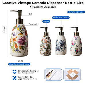 <span class=keywords><strong>Distributeur</strong></span> de <span class=keywords><strong>savon</strong></span> <span class=keywords><strong>liquide</strong></span> en céramique de style européen de luxe populaire pour la décoration intérieure (vente en gros) - Product Image 2