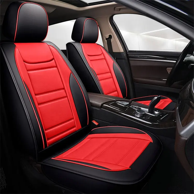 Luxury leather seat cover full coverage waterproof car seat cushion leather car seat covers for car