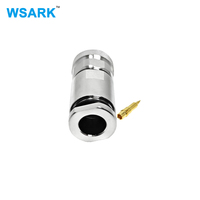 Connecteur RF mâle de type pince pour câble coaxial LMR400 RG8 50 ohms, en laiton massif, étanche, prise droite pour antenne