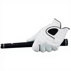 MUDASSAR SPORTS Gants de golf en tissu blanc imperméables pour la main gauche, fermeture à boucle, pour hommes, usage décontracté, antidérapants - Product Image 1