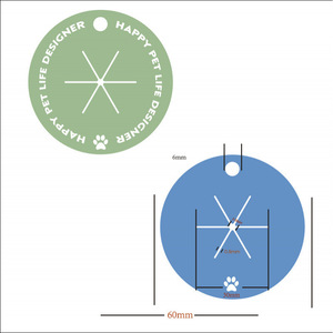 Bolsas para excremento de perro de diseño Happy Pet Life con clips, bolsas portátiles para recoger desechos para mascotas, dispensador de PVC multicolor - Product Image 4