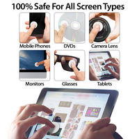 Autocollants de nettoyage d'écran en microfibre personnalisés, nettoyant d'écran de téléphone en microfibre, patchs en microfibre personnalisés à coller pour smartphone