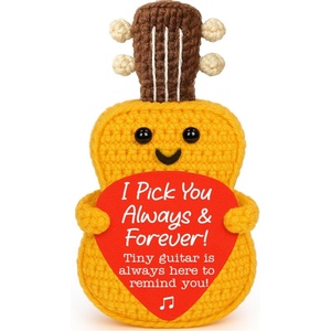 Cadeaux d'<span class=keywords><strong>anniversaire</strong></span>, cadeau de remerciement pour les nouveaux oncles, cadeau unique, drôle, mignon, fait main au crochet, sur le thème de la musique, pour homme, cadeau d'appréciation - Product Image 1