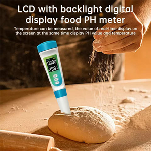 High Precision Food <strong>pH</strong> Tester <strong>Digital</strong> <strong>pH</strong> <strong>Meter</strong> 0 14 Range for Meat Fruit Cheese and Dough Detection - Product Image 5