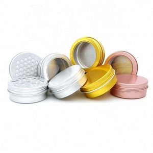 กล่องอลูมิเนียมทรงกลมสีเงิน ทอง ดำ ขาว น้ำเงิน สำหรับใส่ตัวอย่างสินค้า  กระปุกเปล่าสำหรับเครื่องสำอาง DIY ลิปบาล์ม ครีมแต่งหน้า  กระปุกโลหะสำหรับเดินทาง - Product Image 4