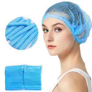 100 Gorros Médicos Desechables de Tela No Tejida, Gorros de Protección Contra el Polvo para Tatuajes, Salones de Belleza, Salas de Trabajo Limpias - Product Image 2