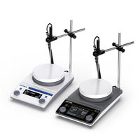 Agitador Magnético Redondo LACHOI MSA-HDE 50-2000 rpm RT-350 ° Controlador LCD RS232 + Programable - para Síntesis Química y Mezcla Farmacéutica