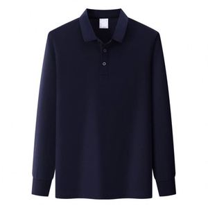 Chemise à manches longues pour homme avec logo personnalisé, séchage rapide, respirante, vêtements de sport unis, vêtements de travail athlétiques, polos de golf - Product Image 4