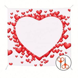 Promotional Cheap Just Married Wedding Pennant Flags Custom Logo Printed Wall Hanging Blanket Heart Cut <b>Sheet</b> Banner Unique - Product Image 1