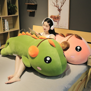 หมอนตุ๊กตาไดโนเสาร์ขนาดใหญ่ หูฟังใหญ่ นุ่มนิ่ม ของเล่นตุ๊กตาไดโนเสาร์ยาว ของขวัญสำหรับเด็ก หมอนกอดนอน - Product Image 3