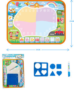 Tappetino da gioco in tela d'acqua magica riutilizzabile per educazione precoce - Product Image 3