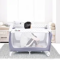 광장 아기 여행 침대 접이식 아기 playpen 침대 아기 접이식 유아용 침대