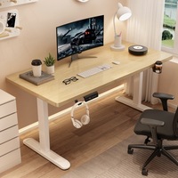 Escritorio Eléctrico en Forma de L con Altura Ajustable, Kit de Marco con Motor Dual, Mesa de Juego Multifuncional Inteligente para Dormitorio