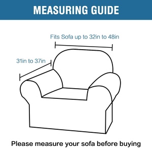 Copridivano in Velluto <span class=keywords><strong>per</strong></span> Poltrona a 1 Posto, Fodera Elastica Universale, Protezione <span class=keywords><strong>per</strong></span> Sedia da Soggiorno, Casa - Product Image 5