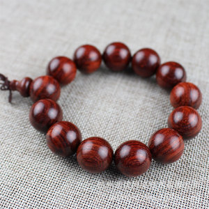 Indian Rosewood <b>Bracelet</b> 18mm 13 Beads Men's Buddhist Prayer Beads Gift For Elders And Leaders - Product Image 3