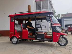 รถตุ๊กตุ๊กสำหรับผู้โดยสารใช้เครื่องยนต์3ล้อสีแดงผลิตจากจีน1000W เครื่องยนต์150cc ไฟฟ้าควบคุมด้วย250cc ได้รับการรับรองขอบถนน500กก. - Product Image 3