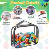 Solution de rangement de jouets pour les jouets Lego Blocks Organisateurs de jouets et rangement pour enfants Lot de 3 grands