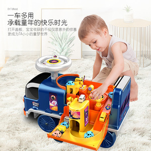 รถของเล่นเด็ก 2 in 1 ขับเคลื่อนด้วยแบตเตอรี่ 6 ล้อ สำหรับเด็กขับขี่ - Product Image 4