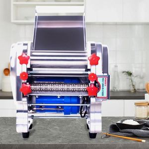 Máquina Automática para Hacer Fideos, Laminadora de Masa, Rodillo para Fondant, Tortillas, Pasta y Pizza, de Acero Inoxidable, para Uso en Restaurantes y Hoteles, 550W, Nueva - Product Image 2
