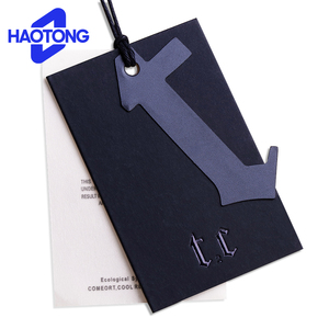 Tùy chỉnh sang trọng Matte Logo <span class=keywords><strong>Tag</strong></span> cho hàng may mặc thời trang nổi đu Giấy Nhãn quần áo nhận dạng thương hiệu - Product Image 5