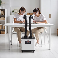 Extracteur de fumée de soudure HEPA DX1002, purificateur de fumée, forte aspiration 200W, extracteur de poussière pour station de soudage et de retravaillage électronique