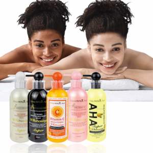 Lait Corporel Éclaircissant Gluta Magic Acide AHA Fort Blanchissant Vitamine C pour Adultes <span class=keywords><strong>Nivea</strong></span> Lotion Dorée 5 Couleurs - Product Image 1