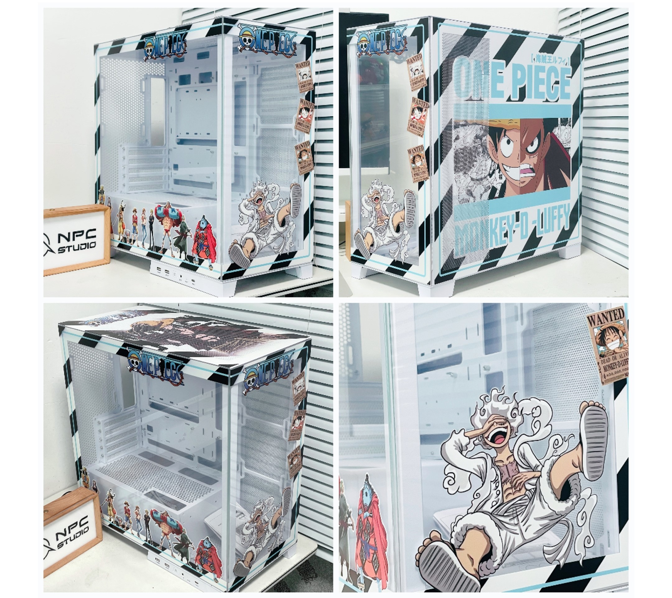 Computer Choppers Customized Cartoon Computer Cases Cool Luffy Zoro Chopper One Pieces ...