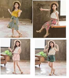 Nuevo Diseño 2019, Ropa de Verano para Niñas Pequeñas, Estilo Boutique, Floral, Venta al por Mayor en China, Bangladesh - Product Image 4